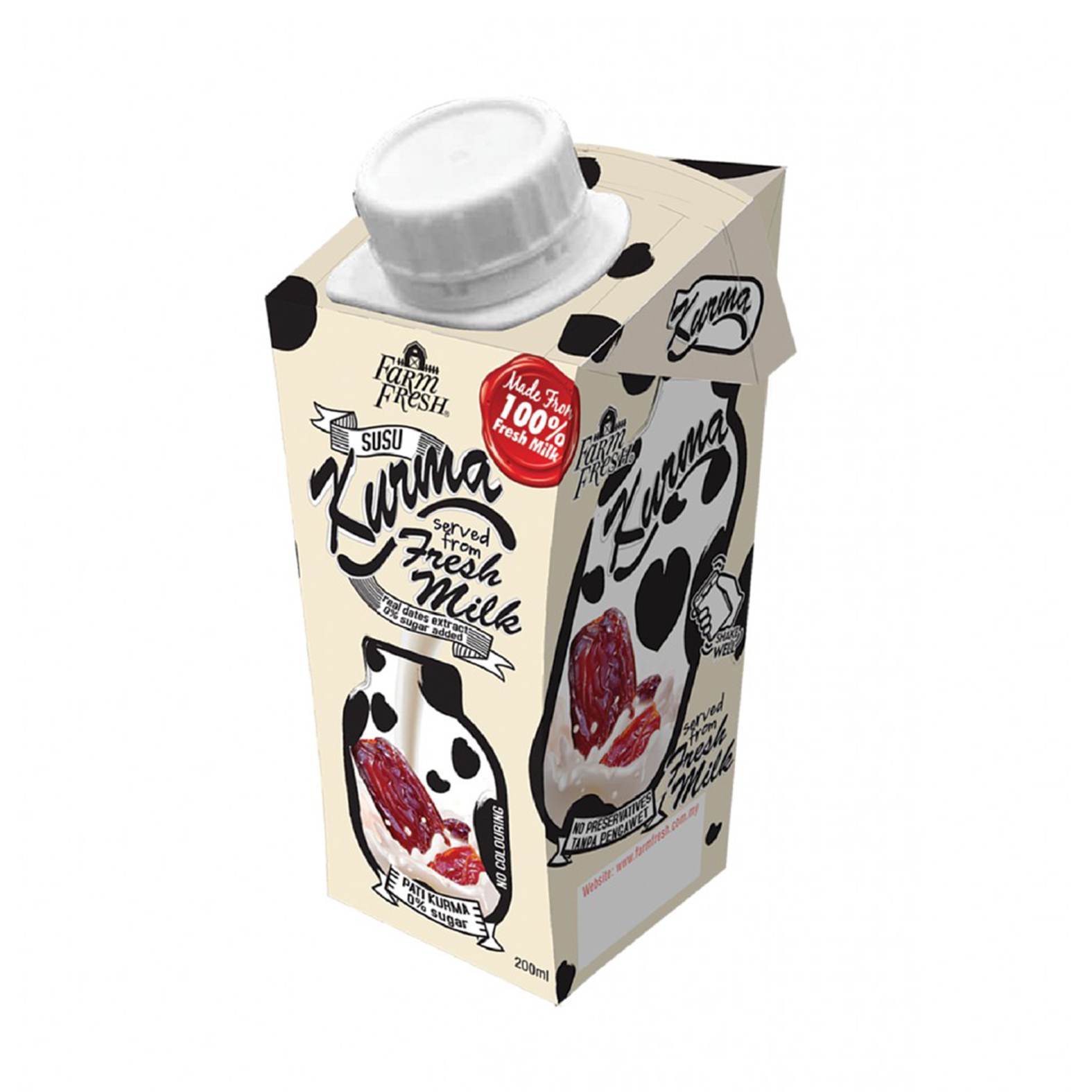 Condiments Jar/fresh milk jar 200ml